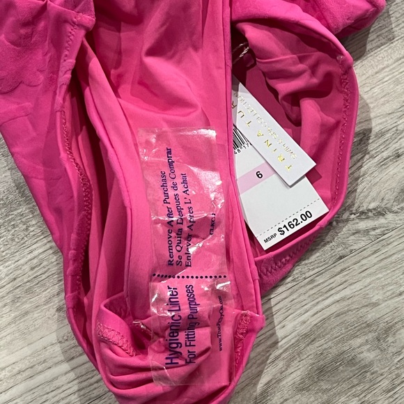 Trina Turk Ruffle Plunge Neck One Piece Swimsuit - Picture 9 of 9